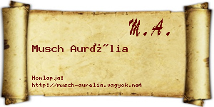 Musch Aurélia névjegykártya